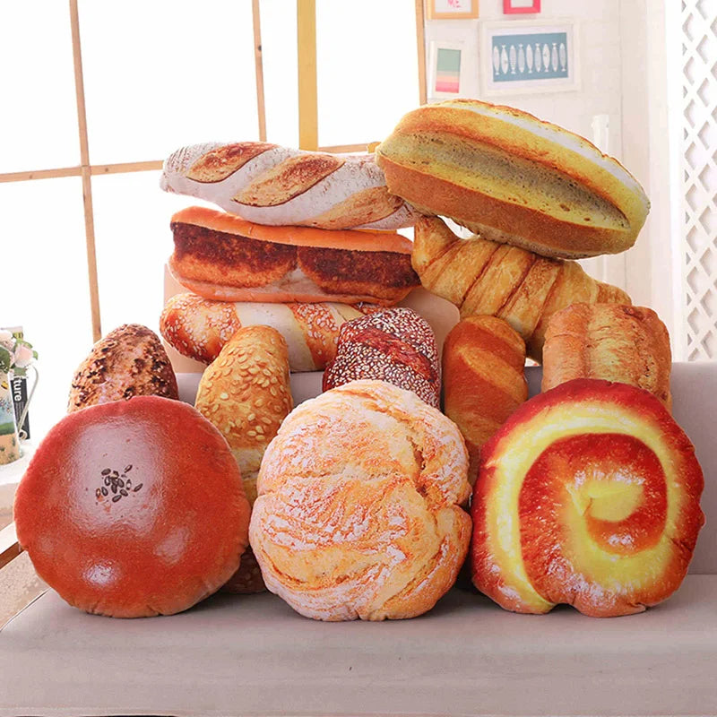 Simulational Plush Bread Burger Shape