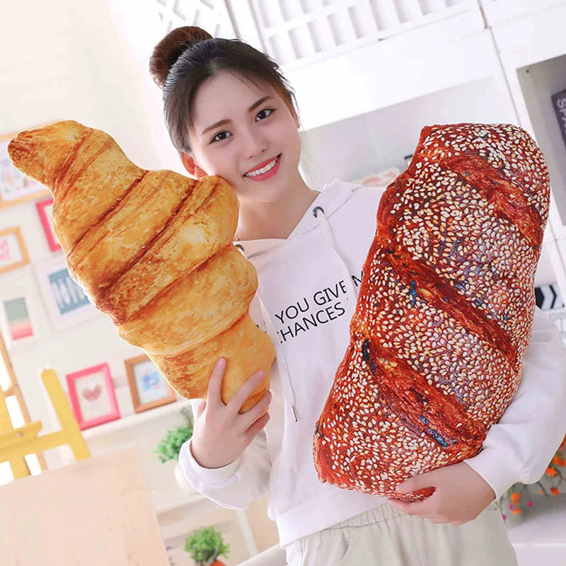 Simulational Plush Bread Burger Shape