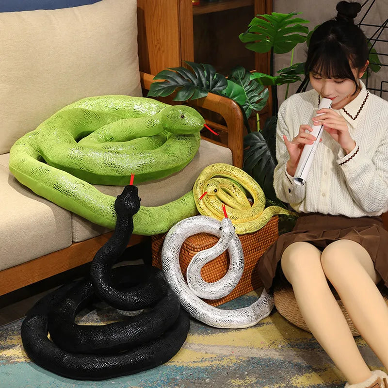 4 Colors Simulation Snakes Plush Toy