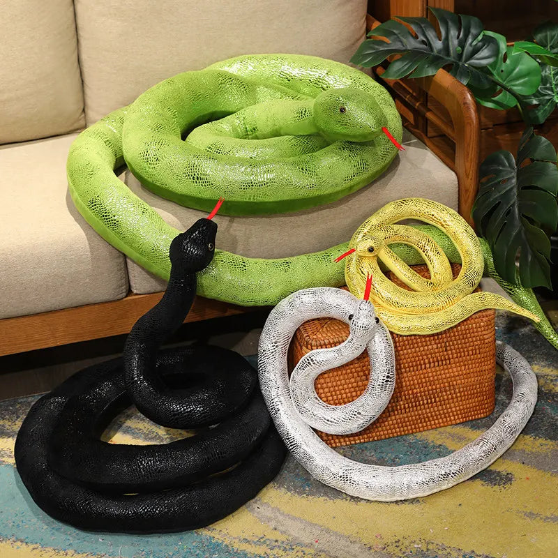 4 Colors Simulation Snakes Plush Toy