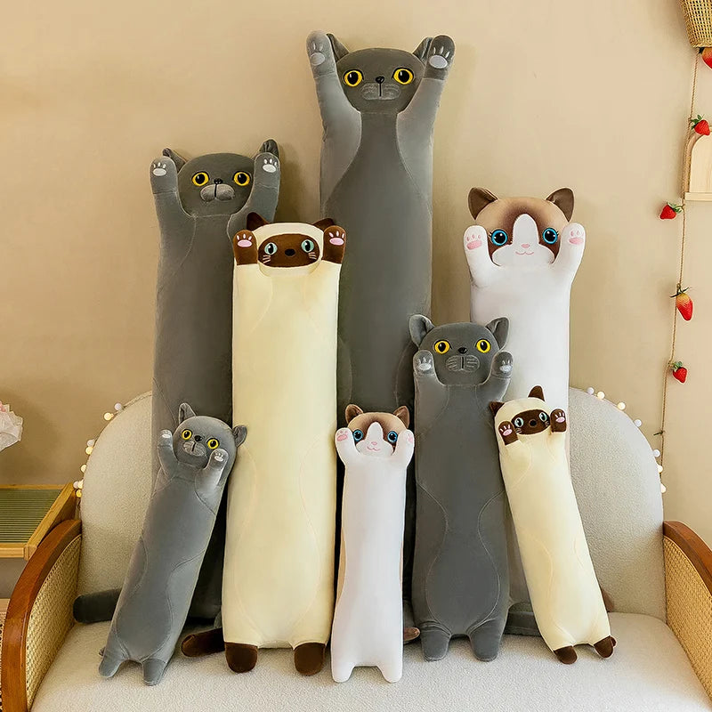 50-130cm Giant Gray Long Cat