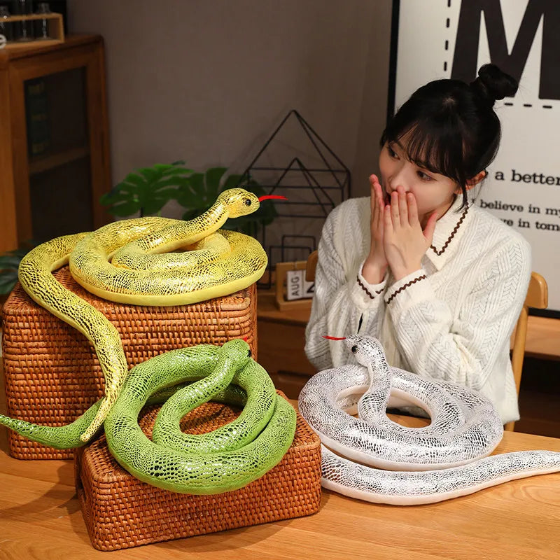 4 Colors Simulation Snakes Plush Toy