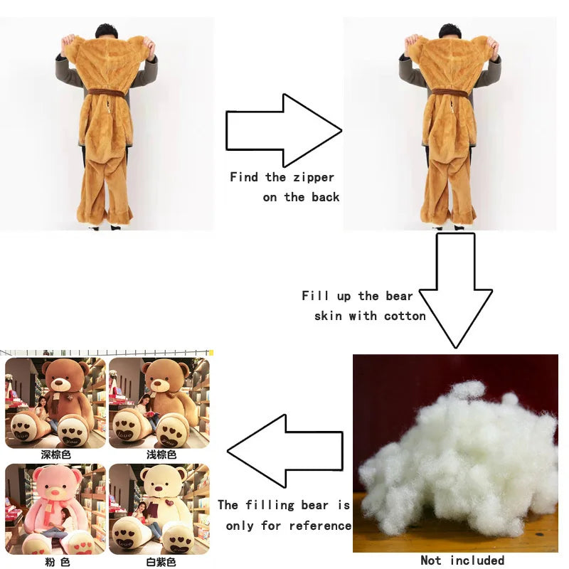 80-200cm Giant Skin Plush Toy