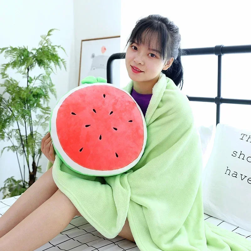 blanket filling fruit vegetables food