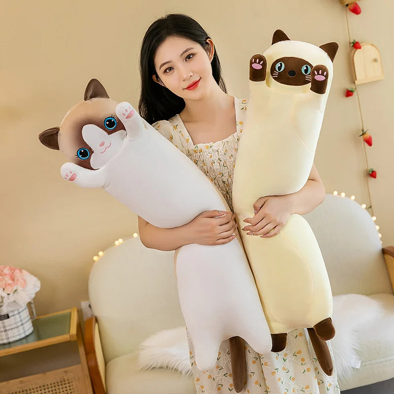 50-130cm Giant Gray Long Cat