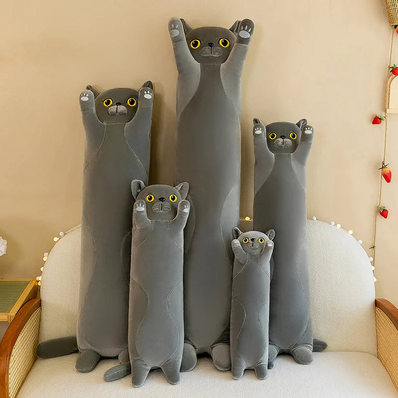 50-130cm Giant Gray Long Cat