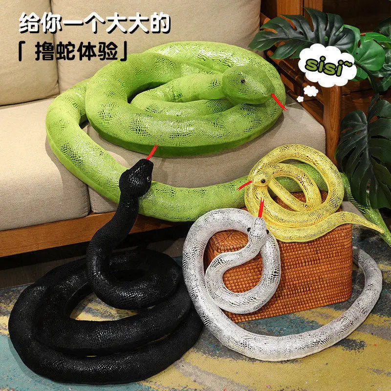 4 Colors Simulation Snakes Plush Toy