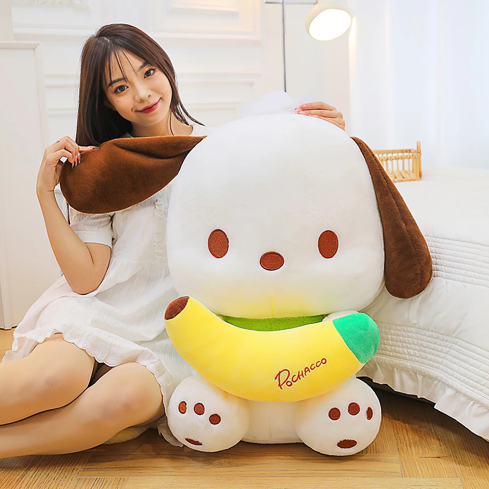 Cute Sanrio Banana Pochacco Plush Toy