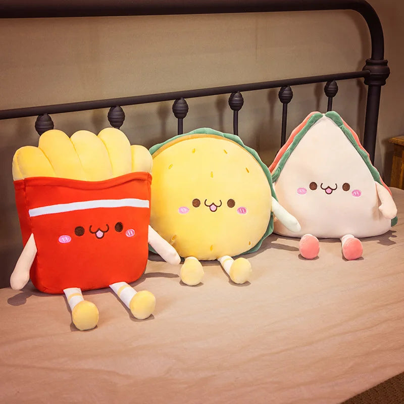 Frites en peluche en forme de jouet pour restauration rapide